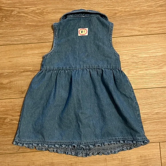 Vintage Blues Clues embroidered denim dress